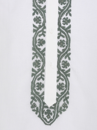 Picture of White Embroidered Addi Cotton Panjabi