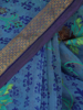 Picture of Blue Printed Muslin Saree