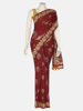 Picture of Red Printed and Embroidered Kota Muslin Saree