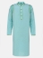 Picture of Light Turquoise Embroidered Mixed Cotton Panjabi