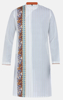 Picture of Ivory Printed and Embroidered Cotton Slim Fit Panjabi