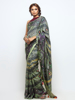 Picture of Pastel Green Printed and Embroidered Silk Saree