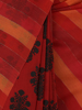 Picture of Red Printed and Embroidered Half Silk Saree