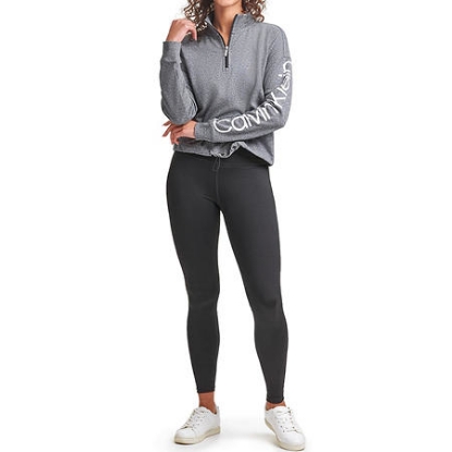 Calvin Klein Ladies Logo Zip Pullover