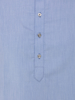 Picture of Pastel blue slim fit cotton panjabi with grey embroidery.