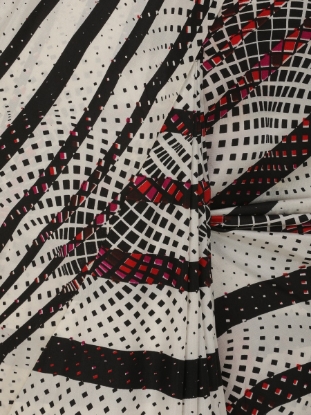 Picture of White Printed Silk Saree