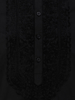 Picture of Black Embroidered Viscose-Cotton Panjabi Pajama Set
