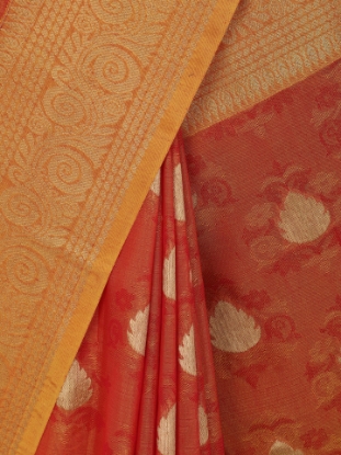 Picture of Red Dual Tone Sirajganj Half Silk Opera Saree