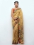 Picture of Golden Embroidered Silk Saree