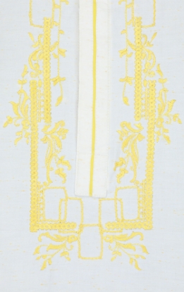 Picture of Ivory Embroidered Cotton Panjabi Pajama Set