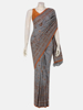 Picture of Grey Nakshi Kantha Embroidered Silk Saree