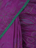 Picture of Purple Nakshi Kantha Embroidered Silk Saree