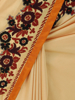 Picture of Golden Nakshi Kantha Embroidered Silk Saree