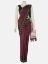 Picture of Maroon Printed and Nakshi Kantha Embroidered Silk Saree