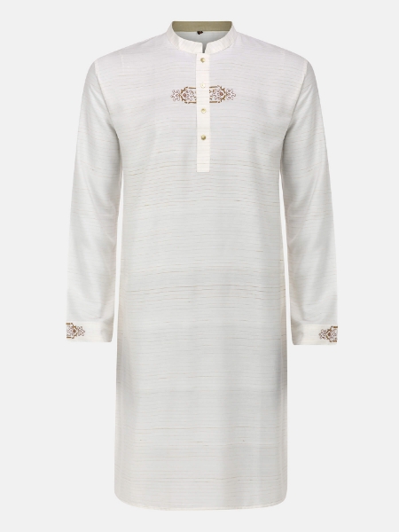 Picture of Ivory Erri Endi Joysree Silk Panjabi