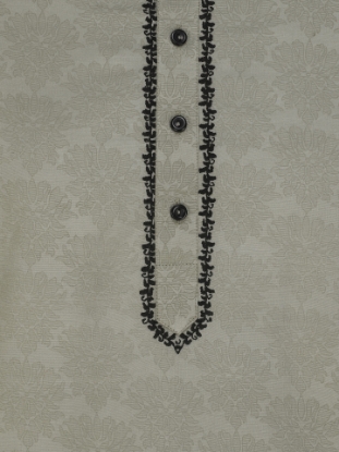 Picture of Beige Printed and Embroidered Joysree Silk Panjabi