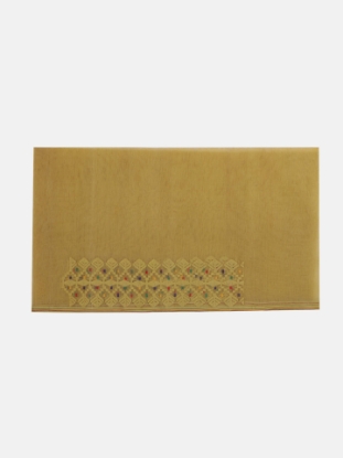 Picture of Pastel Yellow Half Silk Jamdani Saree