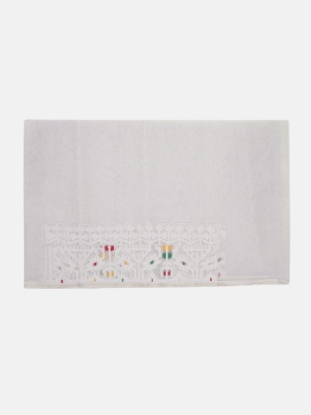 Picture of White Half Silk Jamdani Saree