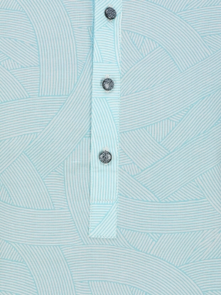 Picture of Aqua Cotton Slim Fit Short Kurta