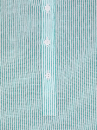 Picture of Turquoise Cotton Slim Fit Short Kurta