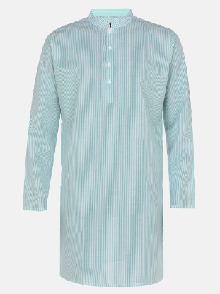 Picture of Sage Green Cotton Slim Fit Short Kurta