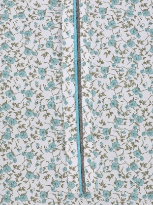 Picture of White Cotton Slim Fit Short Kurta