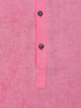 Picture of Pink Waxed Cotton Slim Fit Short Kurta