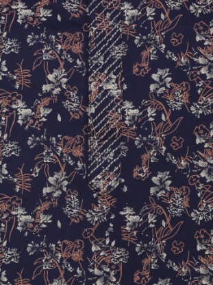 Picture of Midnight Blue Cotton Slim Fit Short Kurta