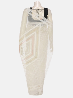 Picture of Ivory Half Silk Jamdani Saree