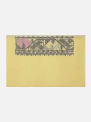 Picture of Pastel Yellow Half Silk Jamdani Saree