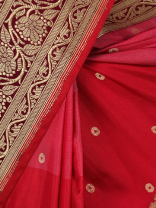 Picture of Red Mirpur Katan Saree