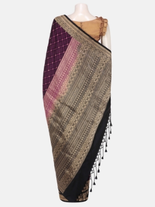 Picture of Purple Mirpur Katan Saree