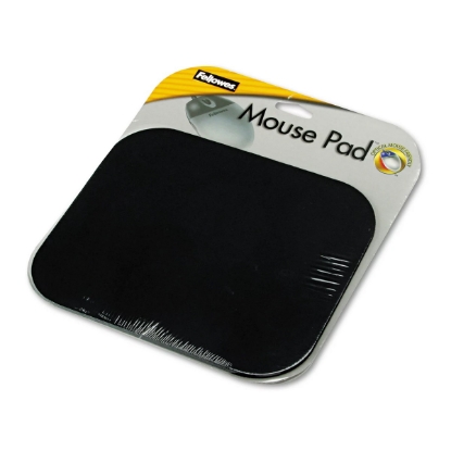 Picture of Fellowes - Polyester Mouse Pad Nonskid Rubber Base 9 x 8 - Black