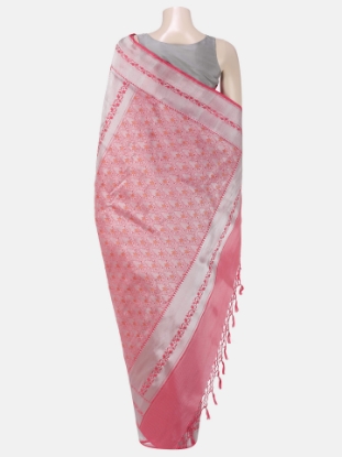 Picture of Punch Pink Mirpur Katan Saree