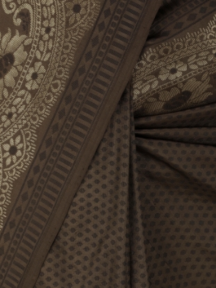 Picture of Dark Brown Mirpur Katan Saree