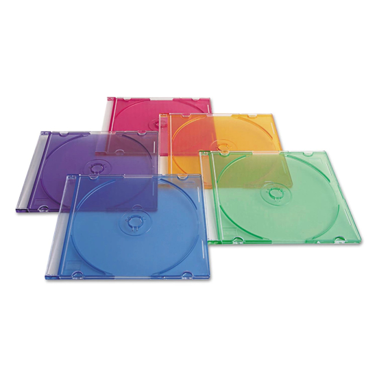 Picture of Verbatim CD/DVD Slim Cases - Asst  50ct