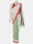 White Printed and Embroidered Cotton Saree