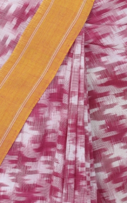 Mauve Textured Pabna Cotton Saree