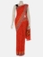 Orange Printed Cotton Saree