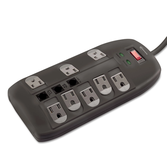 Picture of Innovera Surge Protector - 8 Outlets - 6' Cord - Tel/DSL - 2160 Joules