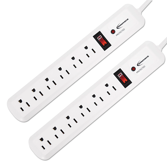Picture of Innovera Surge Protector - 6 Outlets - 6' Cord - 1080 Joules - 2 pk.