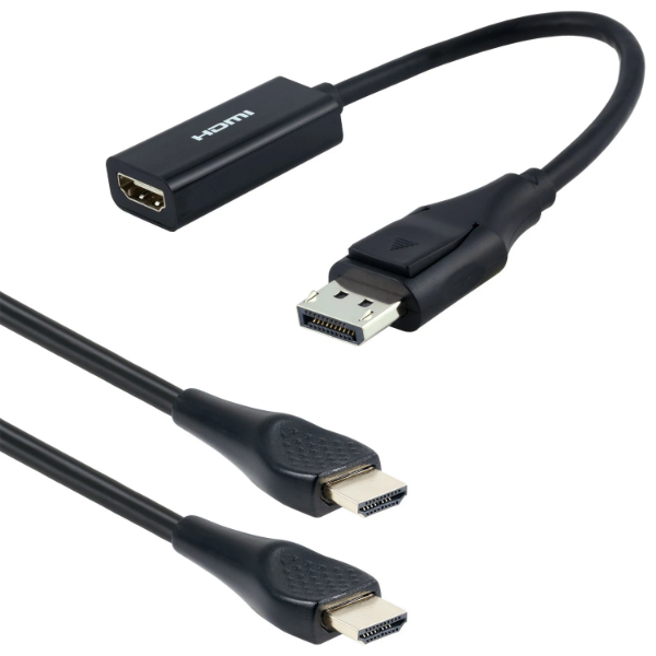 Picture of Philips DisplayPort to HDMI Adapter and 4ft. High-Speed HDMI Cable with Ethernet and EZ Grip Connector Compatible with 4K and 1080p