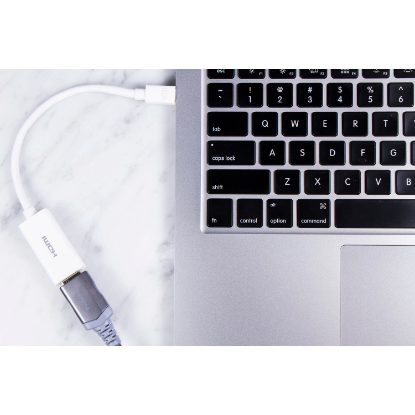 Picture of Philips Mini DisplayPort to HDMI Adapter and 4ft. High-Speed HDMI Cable with Ethernet and EZ Grip Connector Compatible with 4K and 1080p