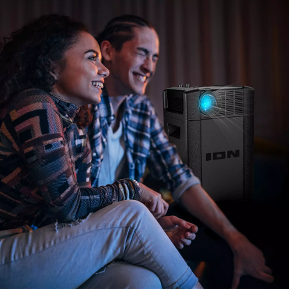 Picture of ION Projector Deluxe Speaker Battery/AC Powered Indoor/Outdoor Projector with Powerful Speaker