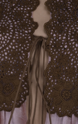 Lavender Embroidered Tussar Silk Kurta