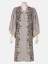 Grey Printed and Embroidered Rayon-Viscose Kurta