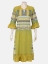 Yellow Printed Muslin-Cotton Long Kurta