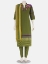 Olive Green Printed and Embroidered Viscose-Cotton Shalwar Kameez Set