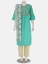 Mint Green Printed and Embroidered Viscose-Cotton Shalwar Kameez Set