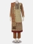 Beige Printed and Embroidered Viscose Shalwar Kameez Set